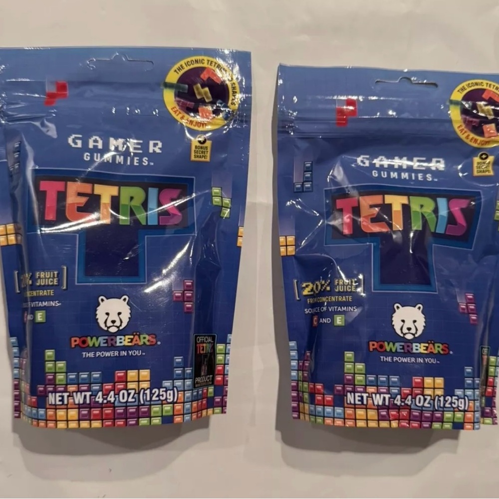 2 Bags Tetris Gamer Gummies Power Bears Limited Edition German Snack *New*